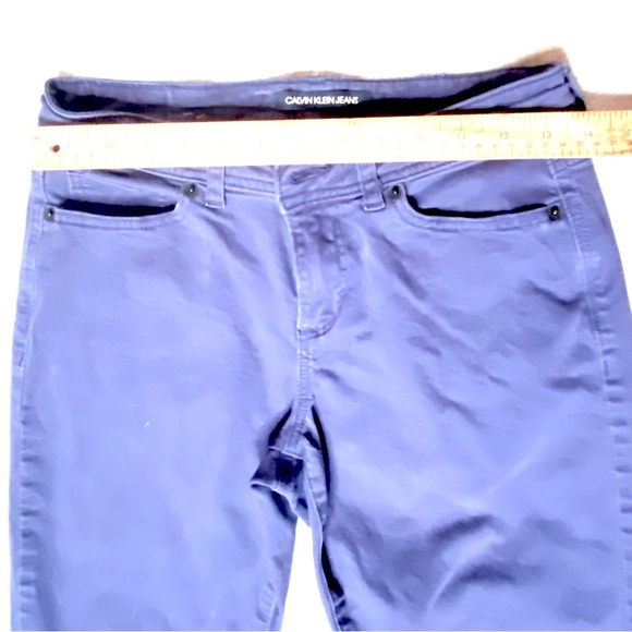 Men’s Calvin Klein Dark Blue Pants Cotton (Not Denim) Size 4 - Pre-Loved - Picture 6 of 10